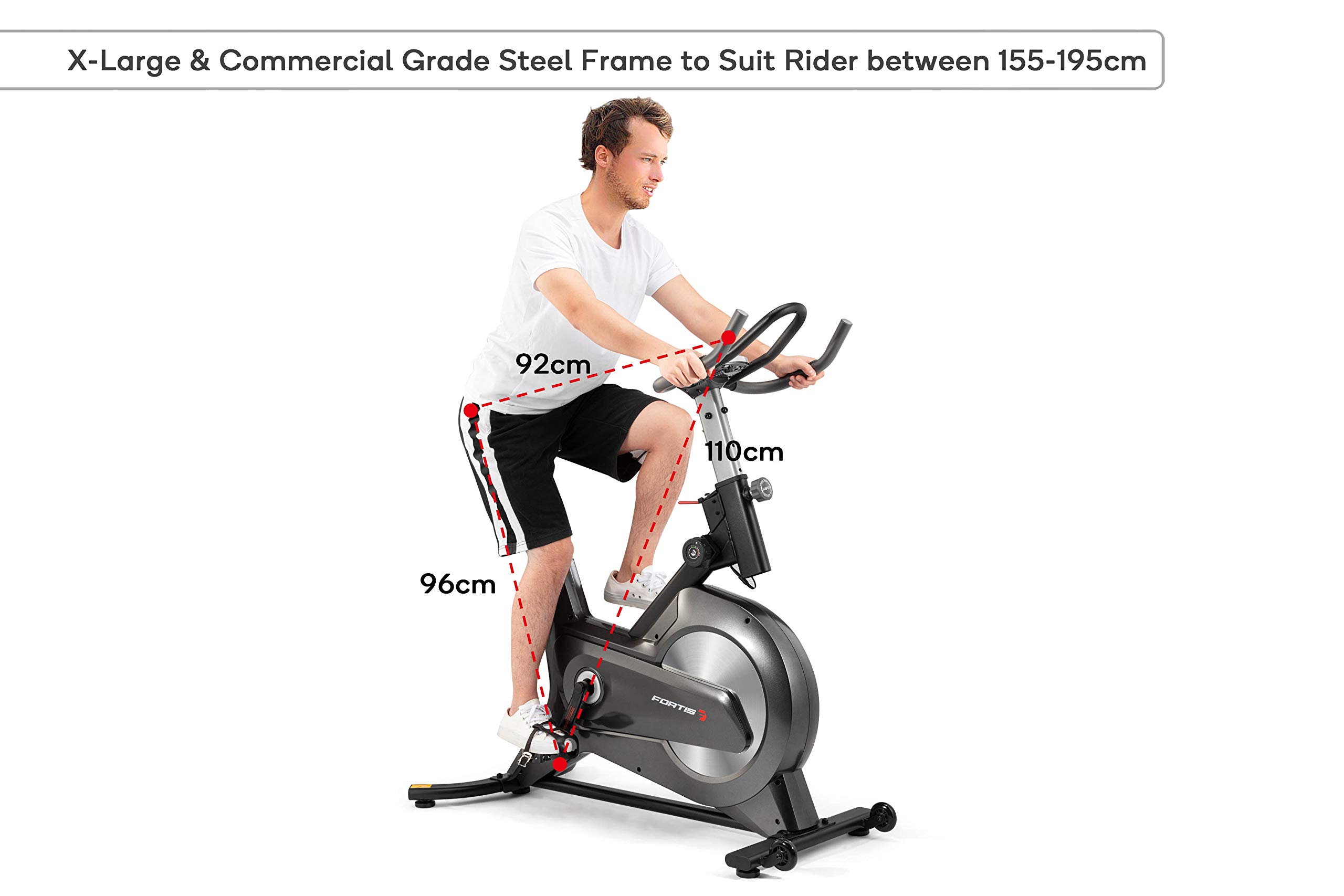 Fortis Magnetic Flywheel Spin Bike with 