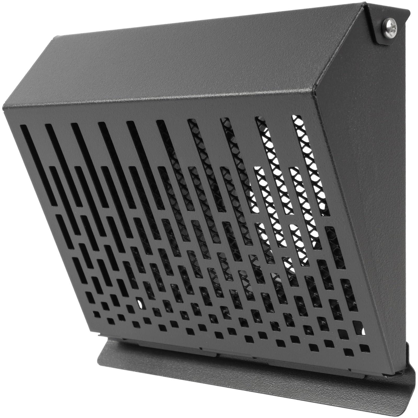 Vent Systems 100 mm / 4" Inch Exhaust Vent Cover with Rubber Gasket, Graphite Black Galvanized Steel