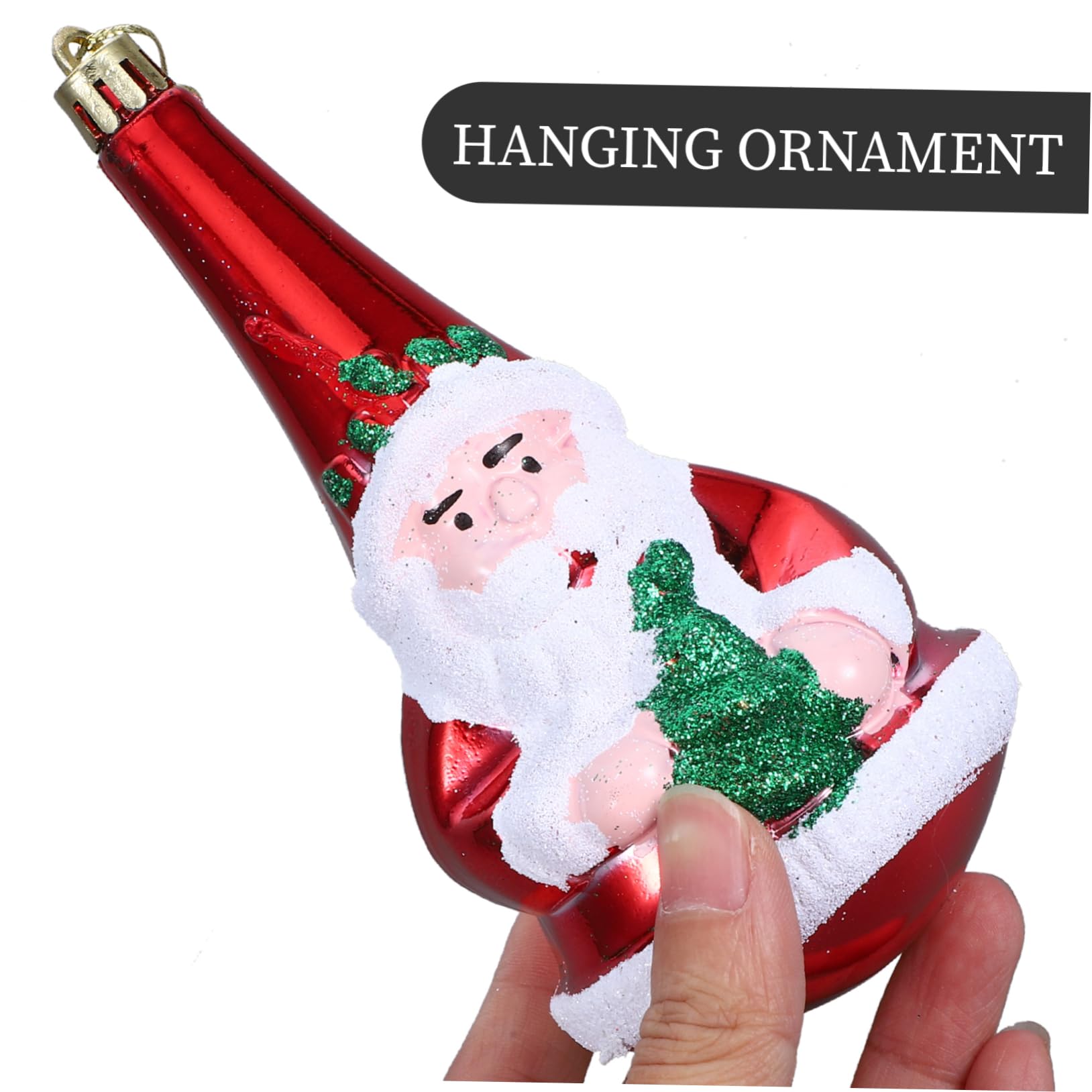 IMIKEYA 15 STK Christbaumschmuck Weihnachtsbaumschmuck zum Aufhängen Weihnachtsbaumschmuck für Kinder Weihnachtsbaum hängen Weihnachtsmann-Anhänger Charms anhänger Weihnachtsbedarf Plastik