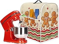 Vista 3 de Funda para batidora de Navidad para cocina de 6 a 8 cuartos de galón, cubiertas antipolvo para electrodomésticos pequeños universales para freidoras