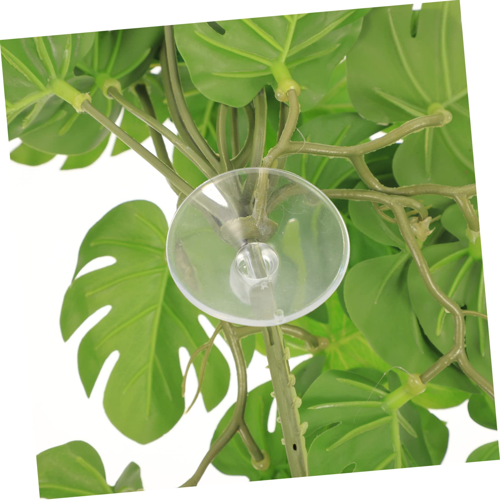 HANABASS 4stücke Terrarium Künstliche Pflanze Dekoration Simulierte Pflanzen Für Reptilien-Tanks Aquarium Und Heimdeko Pflanzenornamente Für Geckos Und Von Monstera