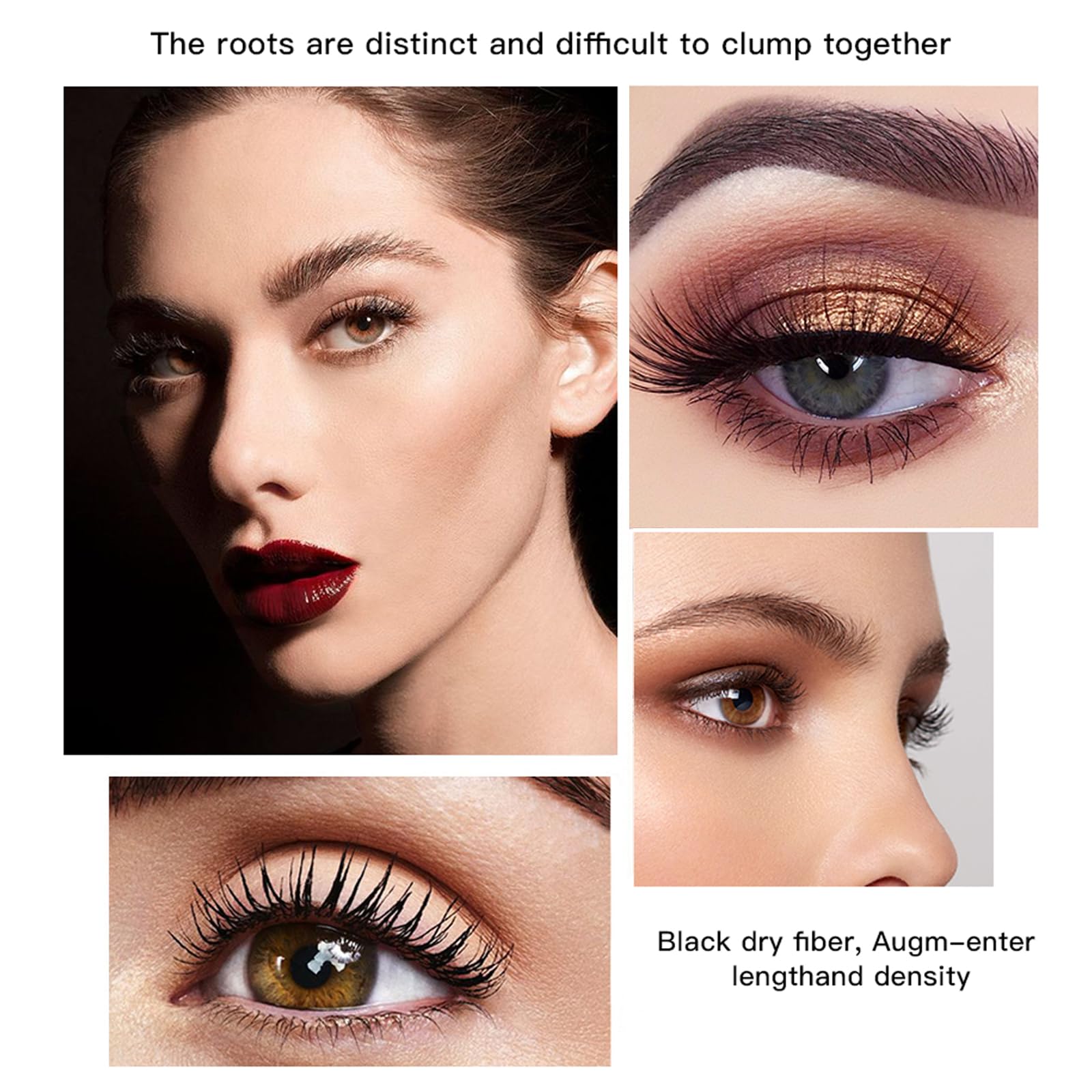 Waterproof Mascara 4D Silk Fiber Eyelash Mascara Extra Long Thick & Voluminous Lash, Adds Length - Image 2