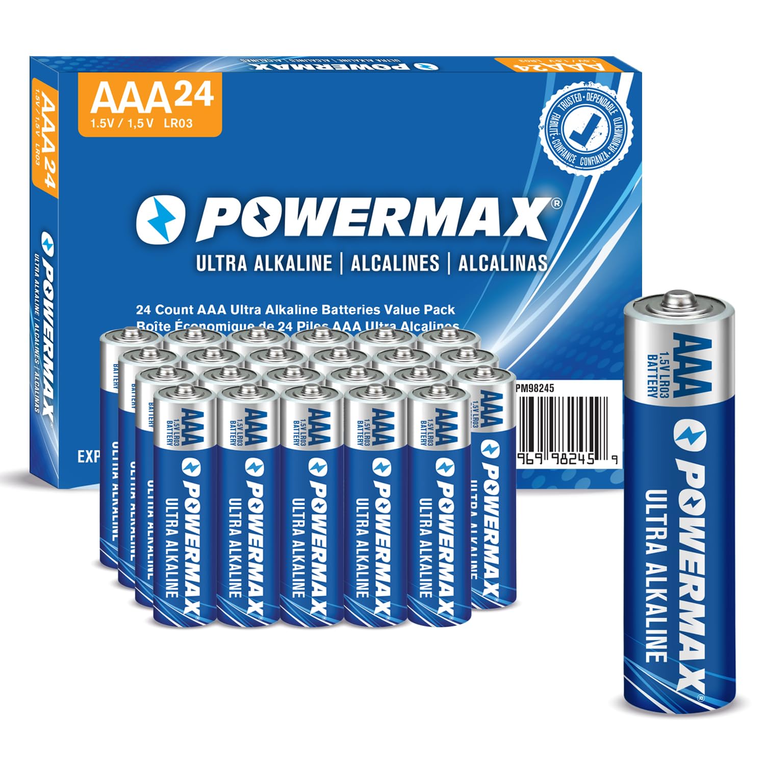 24-Count AAA Alkaline Batteries