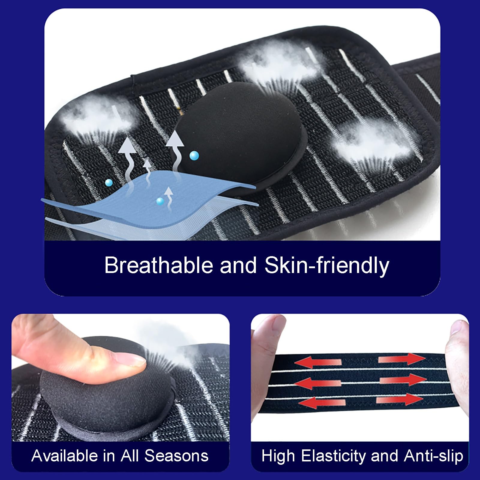 Fascia Ernia Ombelicale, Fascia Elastica Addominale con Cuscinetto di Compressione Rimovibile, Supporto per Ernia Recupero Pre-Post-Operatorio e Prevenzione