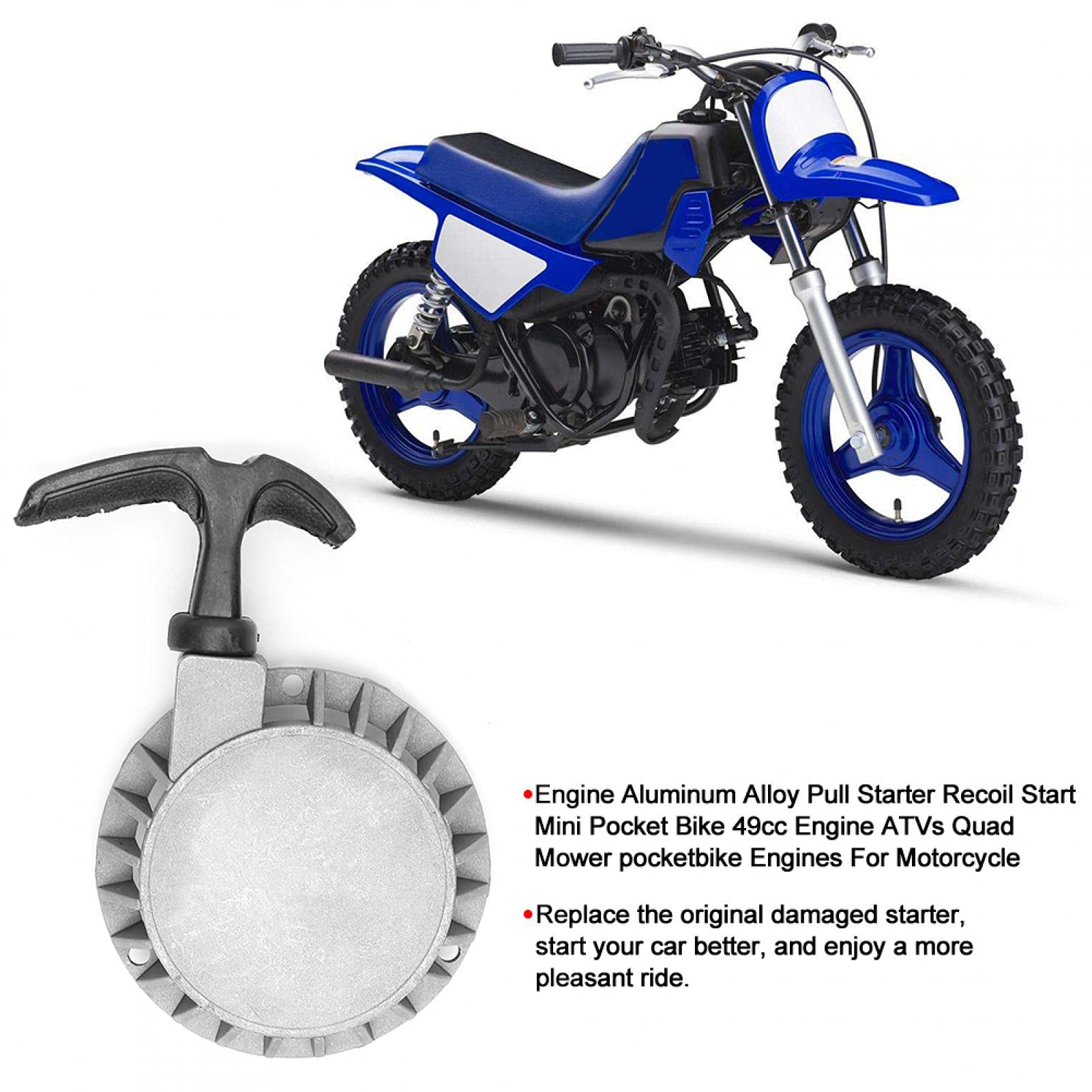 Démarreur Facile à Tirer Mini Moto 49CC - Poignée Aluminium Pour Quad Et Dirt Bike