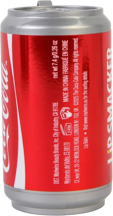 Lip Smacker Coca-Cola, Children's Lip Balm with Original Coca-Cola Flavor, Transparent and Hydrating Formula