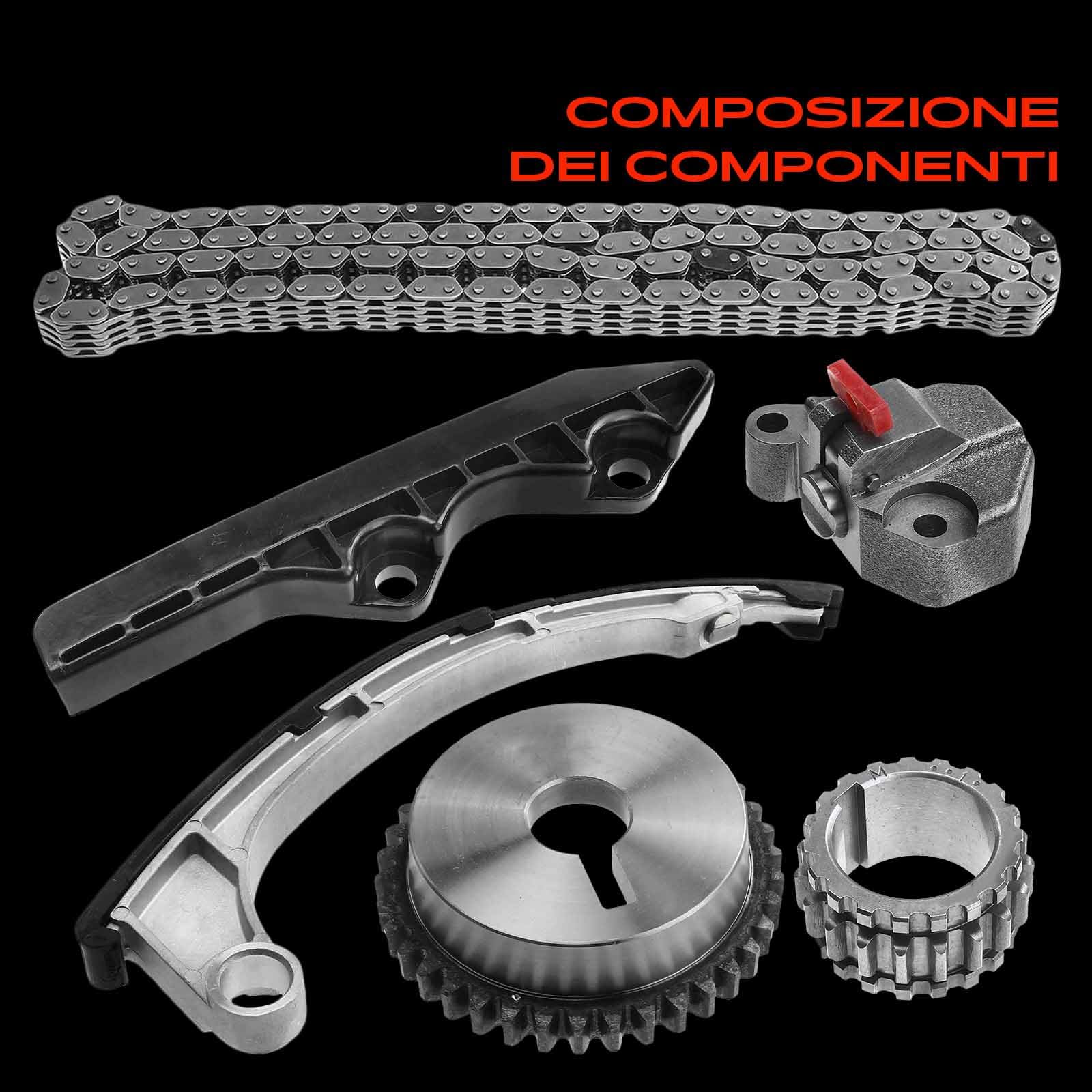 Frankberg Kit catena di distribuzione 13021-BX000 | Compatibile con: Nota E11 NE11, Micra C+C III K12, Micra III K12