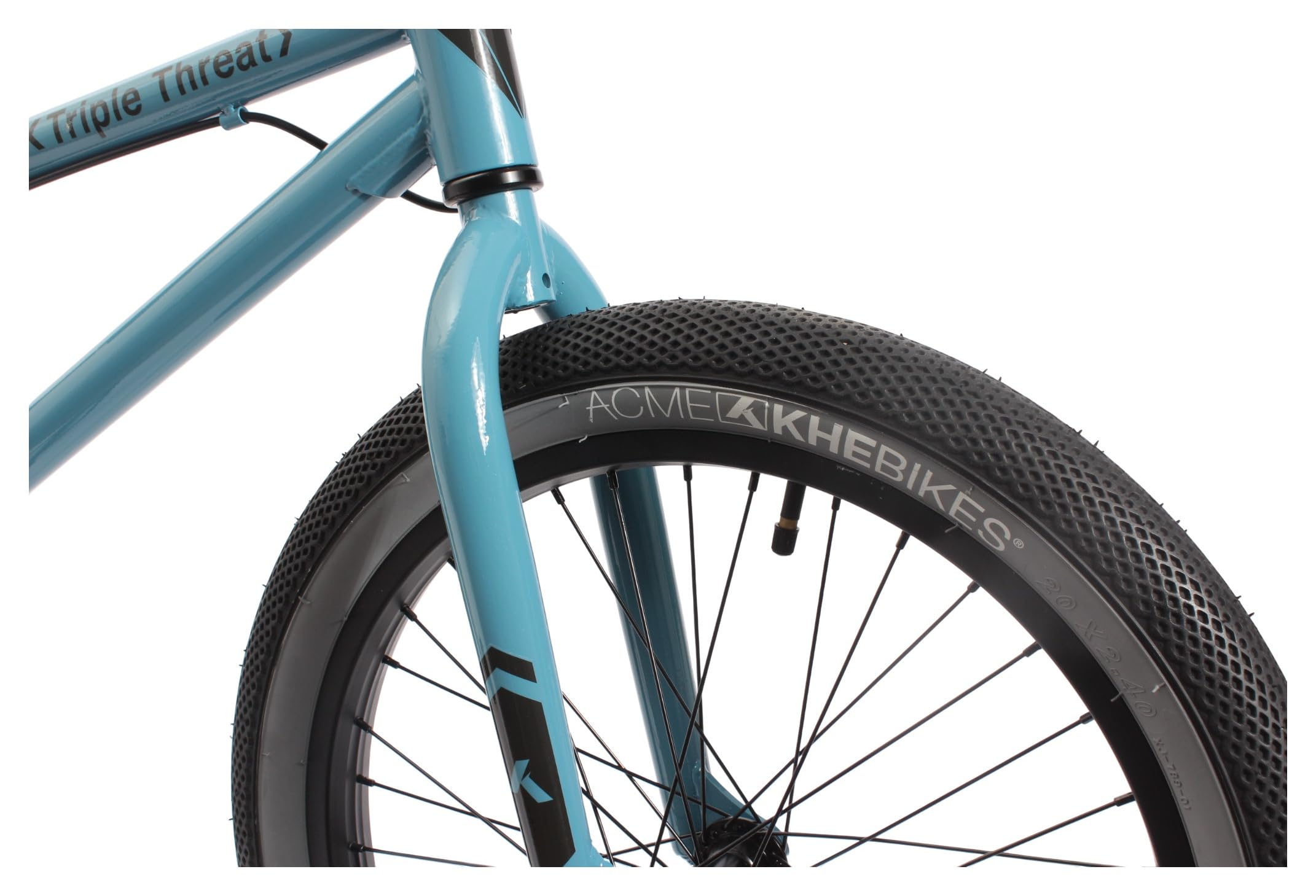 KHE Triple Threat Vélo BMX 20" - 11,1 kg - Manivelle CrMo - Rotor Affix - BMX Freestyle - 2025 - Bleu