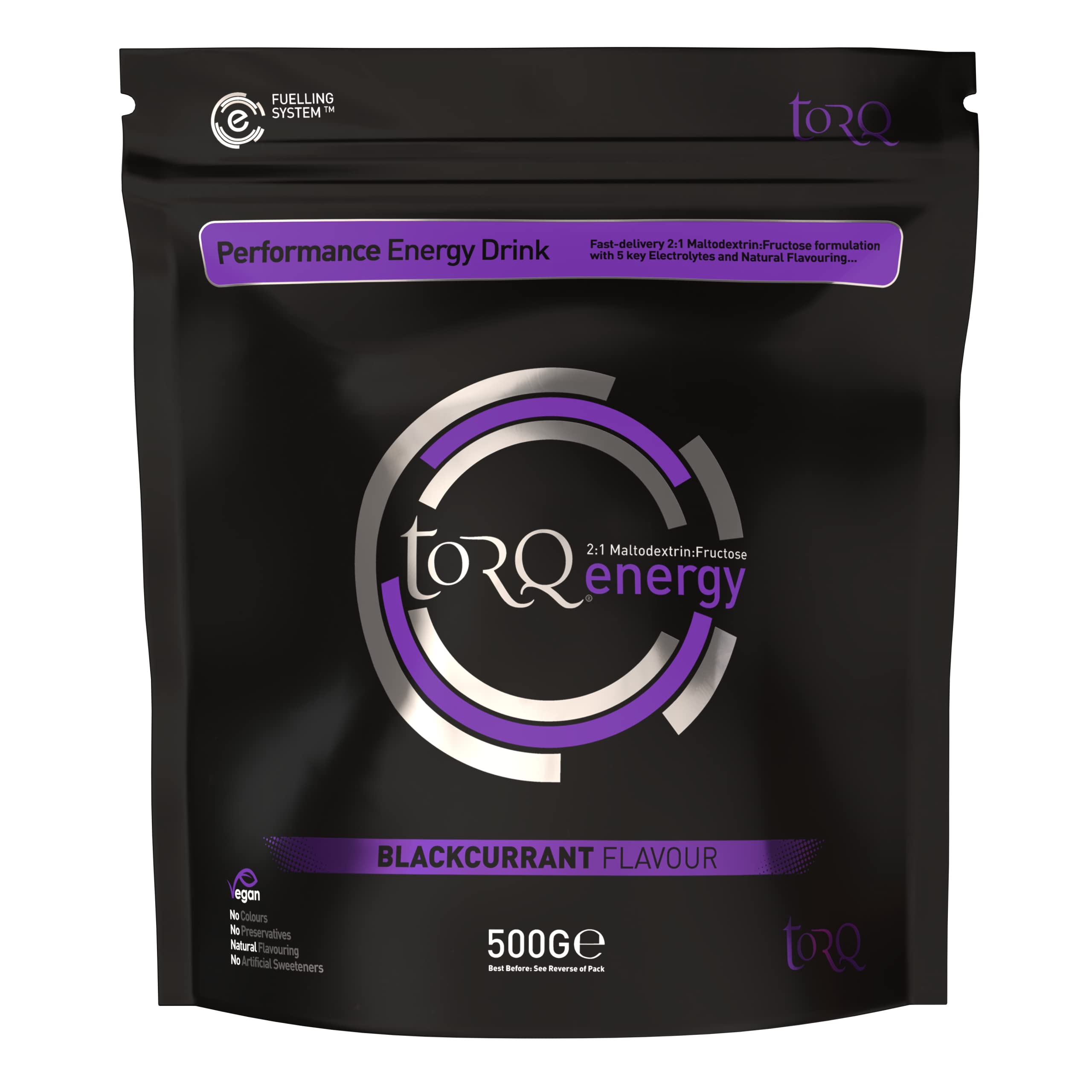 TORQ ENERGY DRINK NATURAL BLACKCURRANT 500G