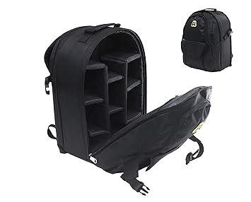 DSLR/SLR Camera Lens Shoulder Backpack Case for All Type of Camera with Adjustable Compartments for DSLR, Lens and Also with Laptop Storage