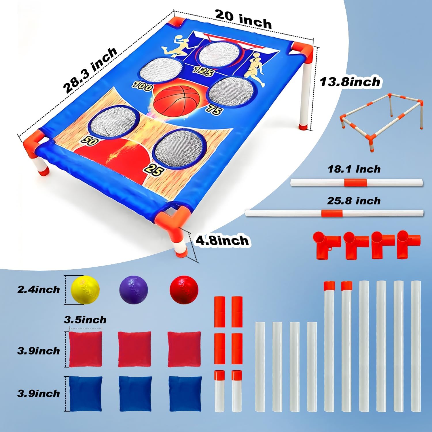Bean Bag Toss Game for Kids Ages 4-8 - Outdoor Cornhole Toys for 3-8 Year Old Boys & Girls | Fun Family Party Birthday Games for Toddlers, Backyard, Lawn & Beach Activities