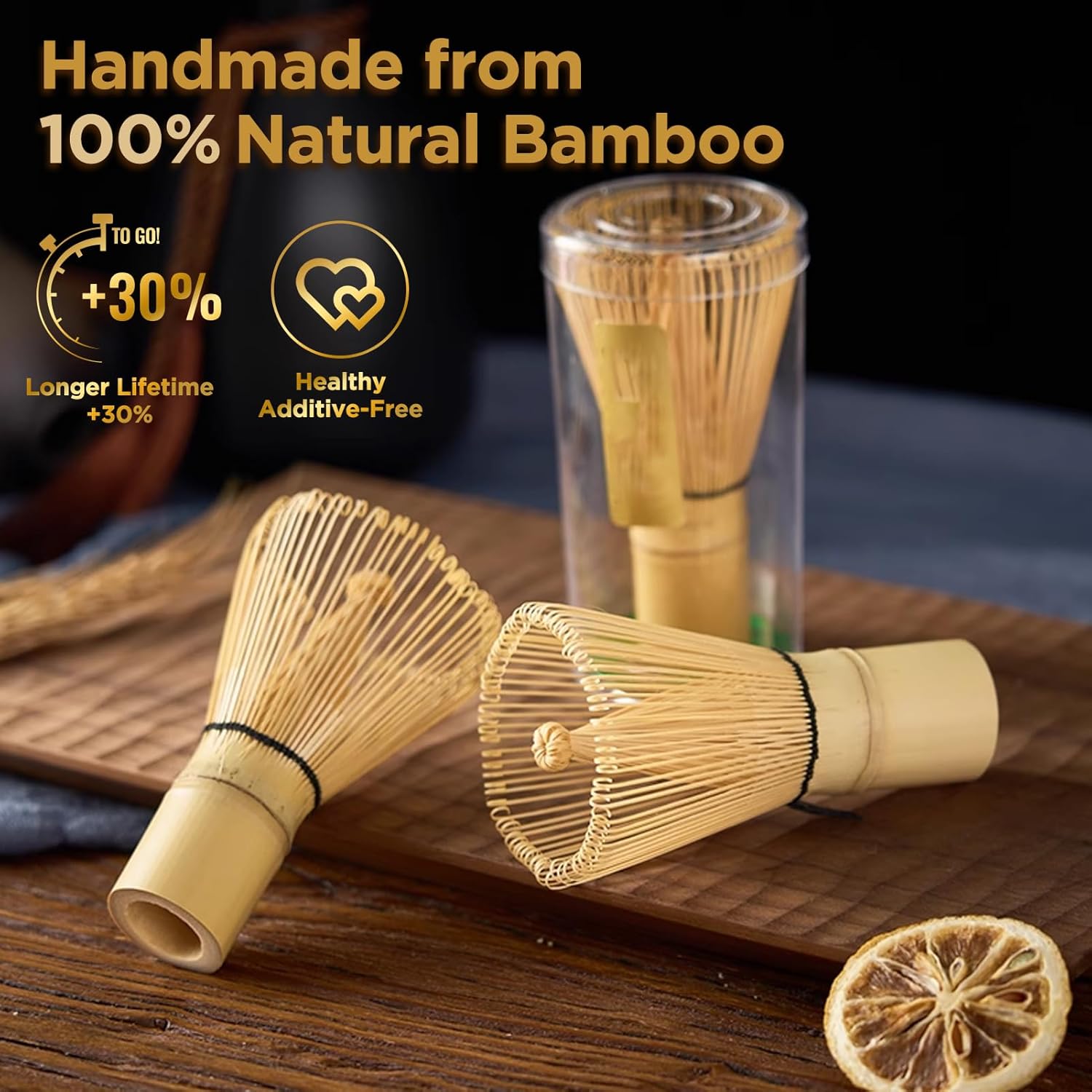 AANQQ Matcha Whisk Set with Ceramic Bowl