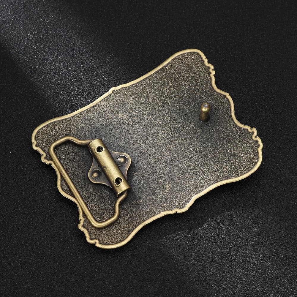 JMM Longhorn Belt Buckle Cowboy Bull Belt Buckle Western Belt Buckle for Men Women - Image 3