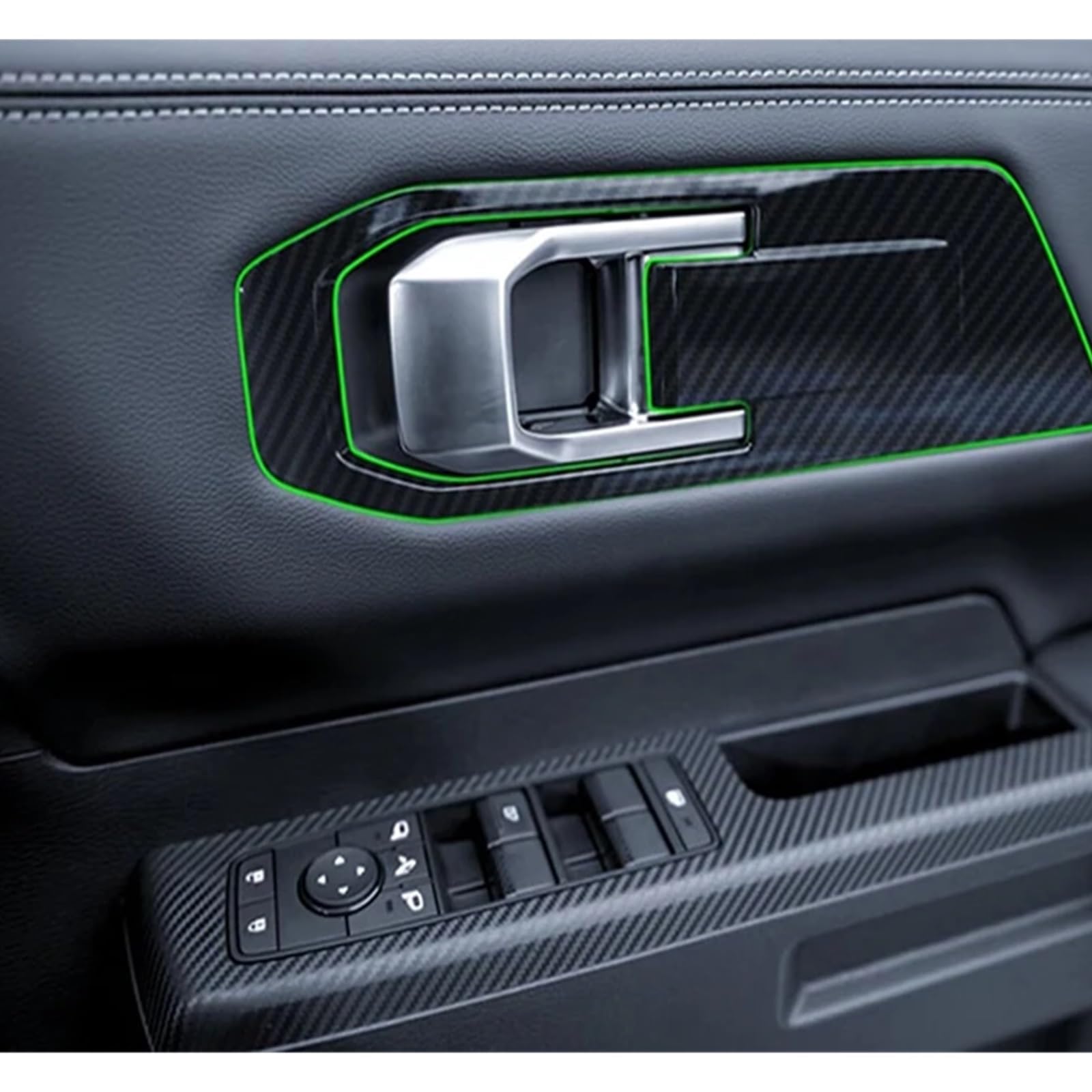 Osłona wewnętrznej klamki drzwi,wykończenie miski zatrzaskowej | Compatible With Mitsubishi,for Triton L200,2023-2024,wkładka,ramka ozdobna Naklejka na uchwyt samochodowy w kształcie miski