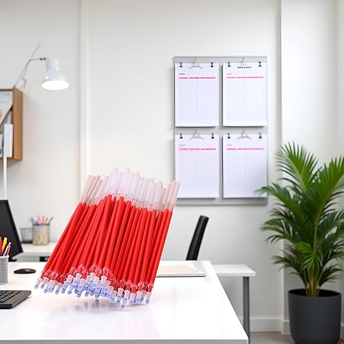 Miniatura 4 de 20 repuestos de bolígrafo de gel rojo resistente al desgaste, tubo de aguja de tinta de plástico súper suave, 0.020 in, recambios de lápiz óptico de