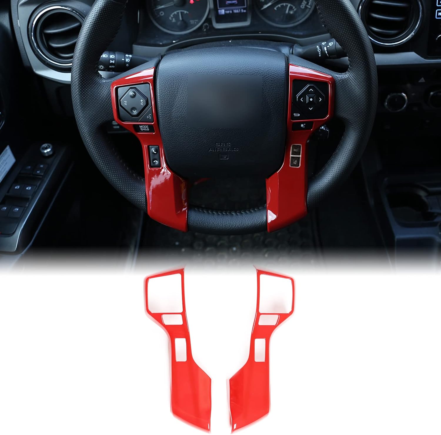 Aunginsy Car Steering Wheel Button Frame Cover Trim Fit for