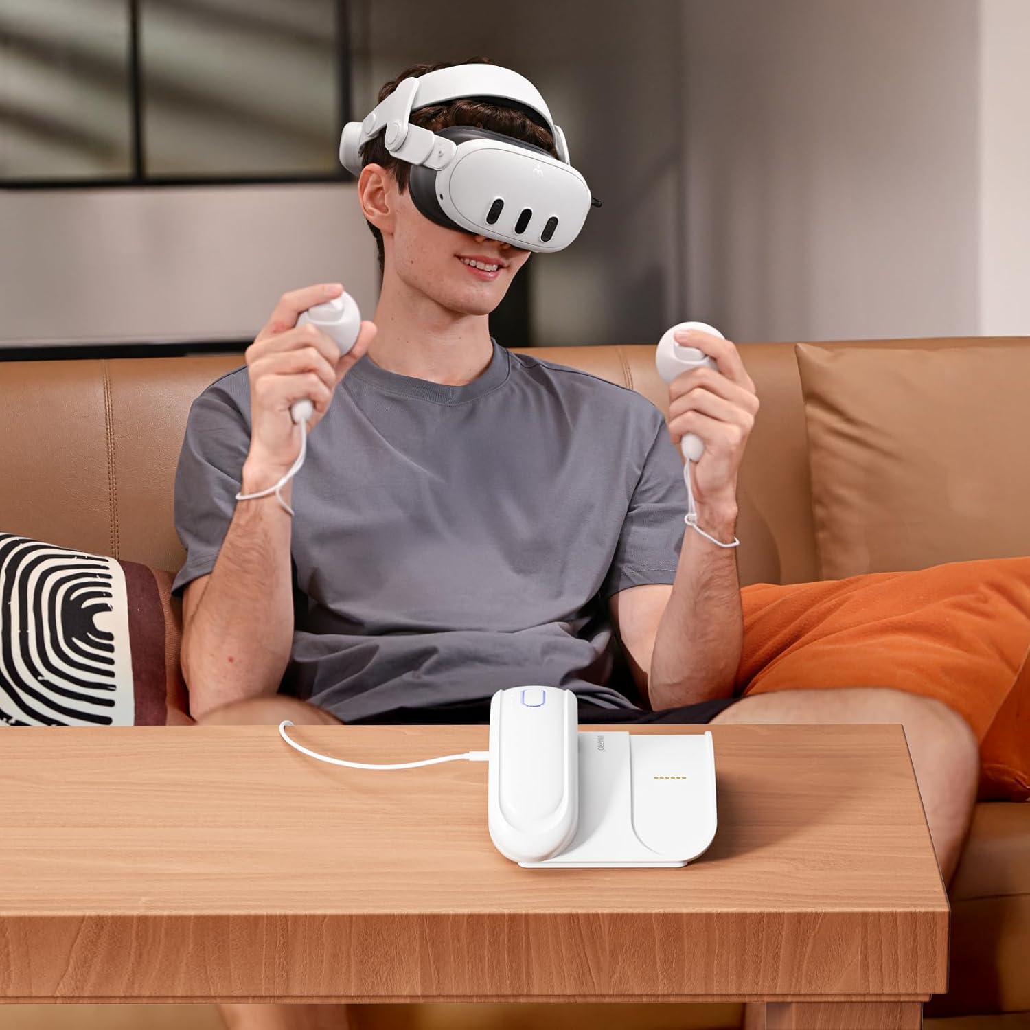 ANNAPRO CS1 Charging Station for P1 Battery, 20W Fast Charging for Two P1 Batteries, Magnetic Charging - Image 5