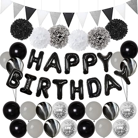 Amazon 誕生日飾り付け シルバーブラック Happy Birthdayバルーン 瑪瑙 紙吹雪 ラテックス バルーン 男の子 大人 誕生日パーティー 18歳 30歳 40歳 80歳 パーティーデコレーション 風船 バルーン おもちゃ Amazon 誕生日飾り付け シルバーブラック Happy Birthdayバルーン 瑪瑙 紙吹雪 ラテックス バルーン 男の子 大人 誕生日パーティー 18歳 30歳 40歳 80歳 パーティーデコレーション 風船 バルーン おもちゃ