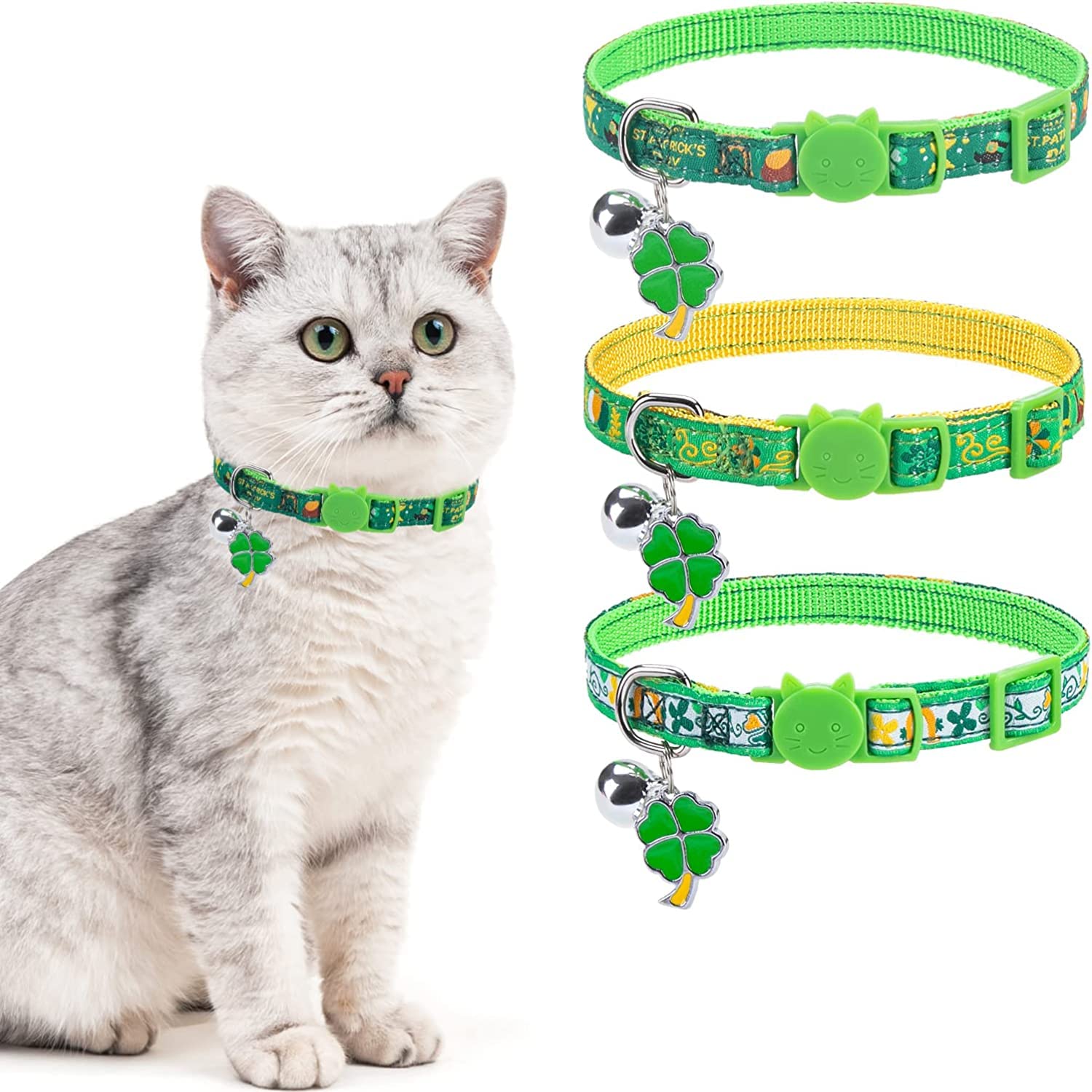 kitten collar green