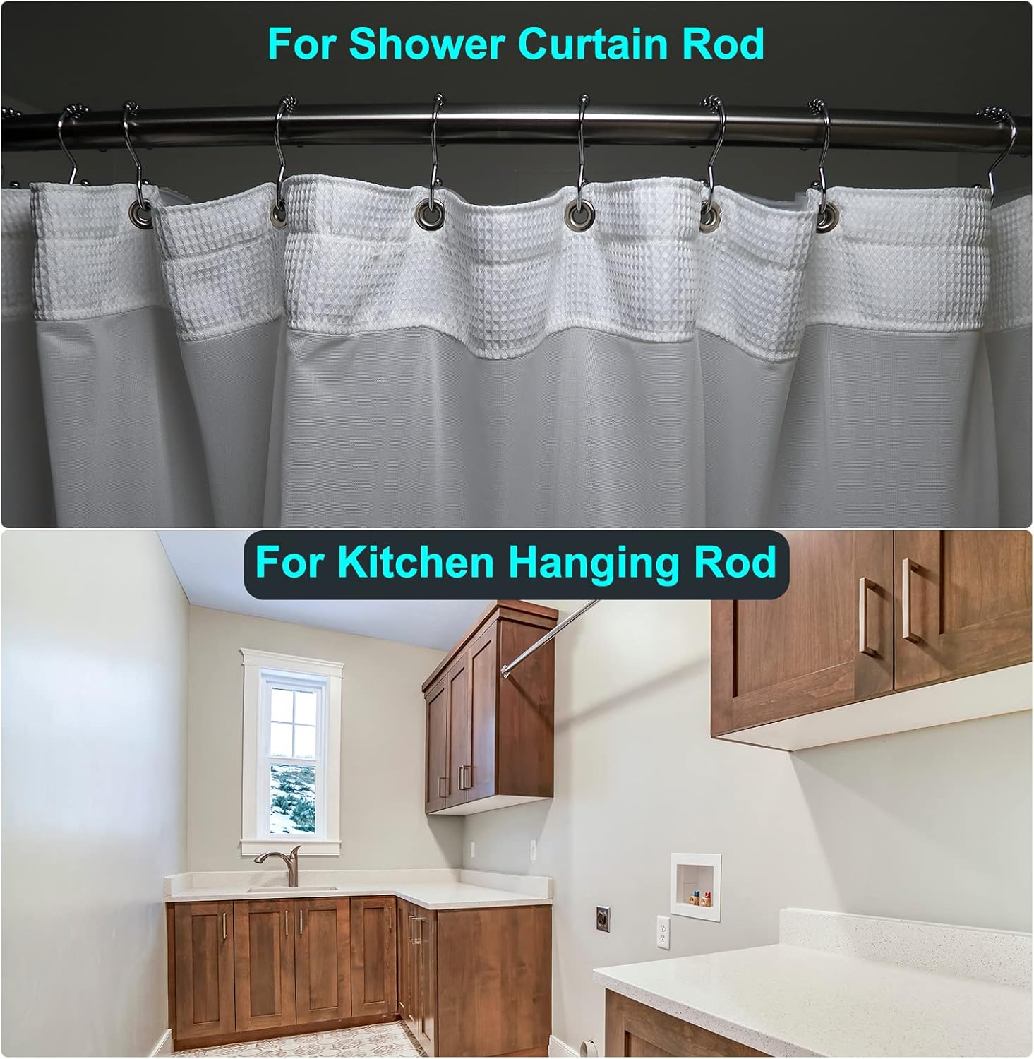 Closet Rod Bracket，Closet Pole Socket, Wardrobe Pipe Bracket, 22mm Dia, 75mm Height, Wall Mounted Rail Rod Supports Socket 4pcs.