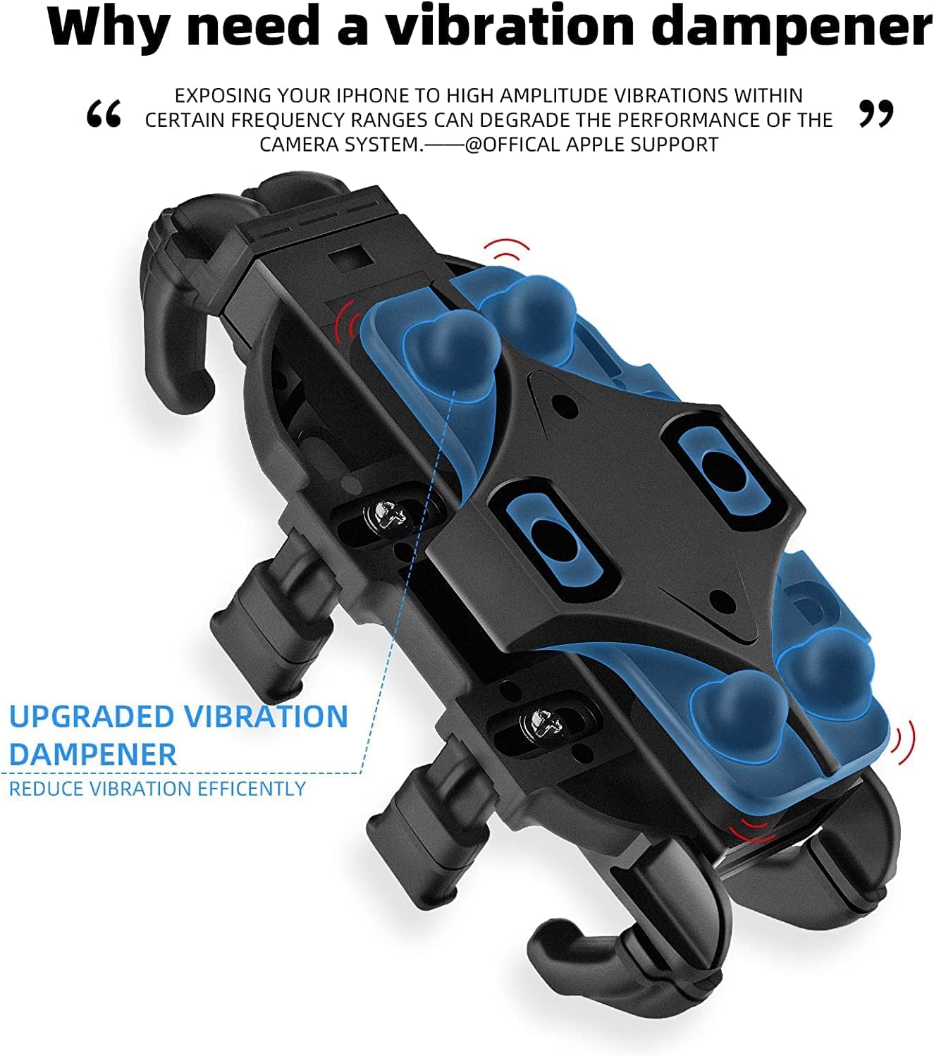 Supporto Universale Per Smartphone ROCKBROS - Per Bici, Moto E Monopattino, Regolabile 360° E Antivibrazione