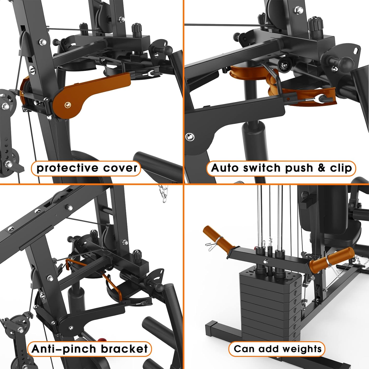 Home Gym 150LB Multifunctional Full Body Home Gym Equipment for Home Workout Equipment Exercise Equipment Fitness Equipment JXL-1150/SCM-1150 Shipped Nearby : Sports & Outdoors