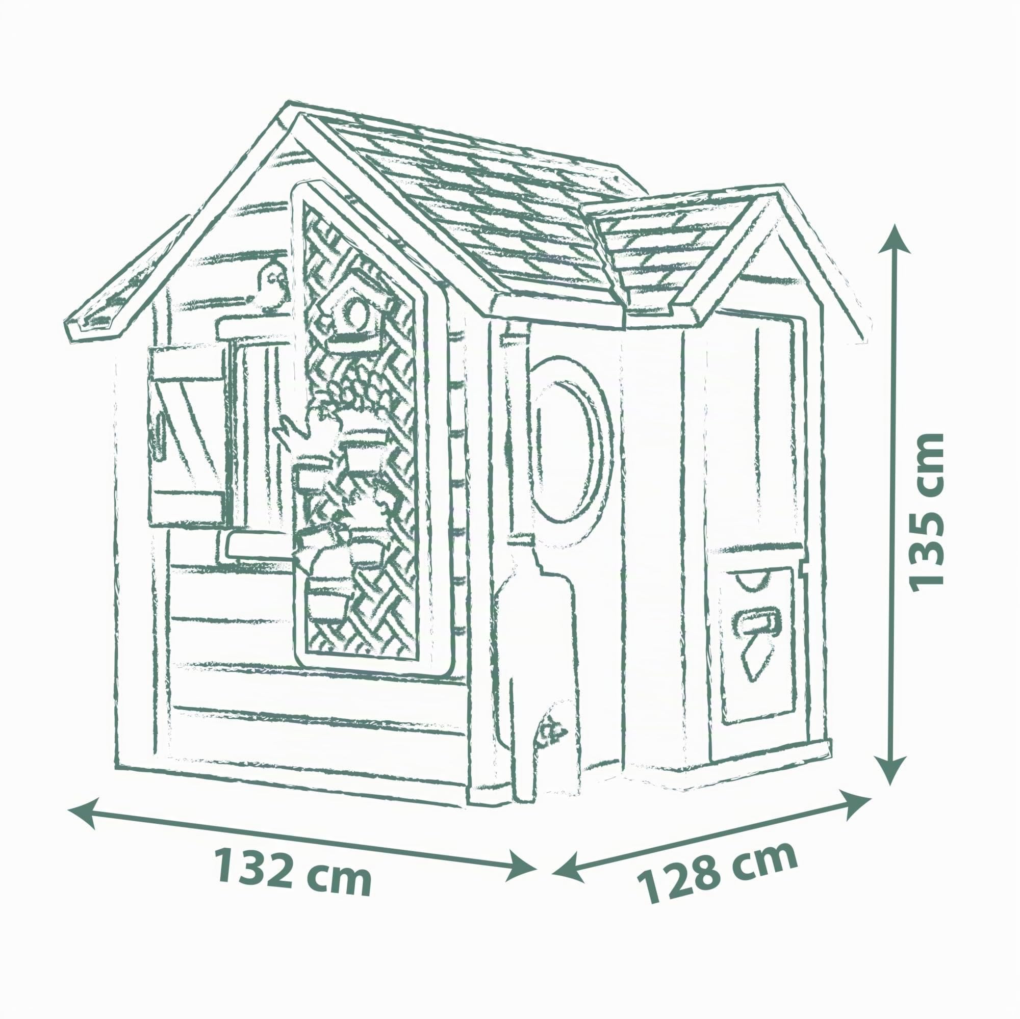 Smoby Life - Garden House, a tema Giardinaggio, con plastica riciclata, per bambini dai 2 anni, 7600810408