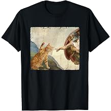 Cat Swatting God's Hand Funny Cat Meme T-Shirt