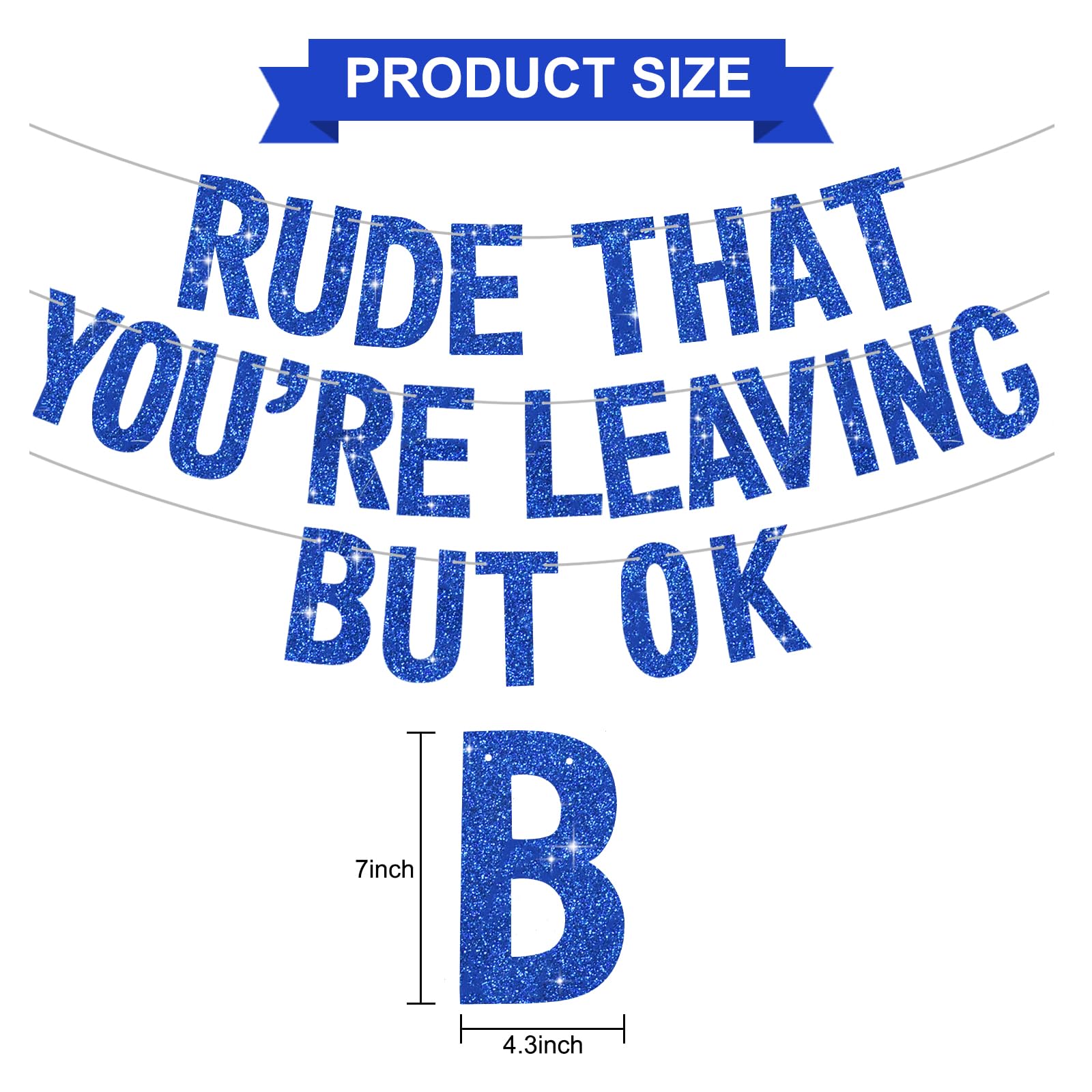Rude That You're Leaving But OK Banner Pensionamento Party