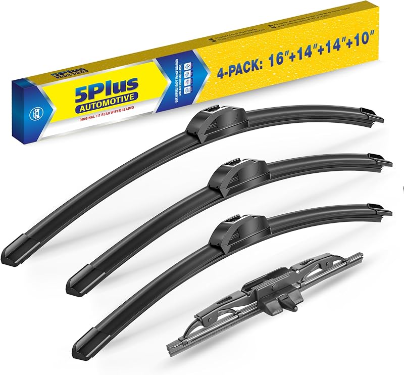 Palhetas do limpador de para-brisa 5 PLUS para Toyota FJ Cruiser 2007 a 2014 – Conjunto com 4 unidades