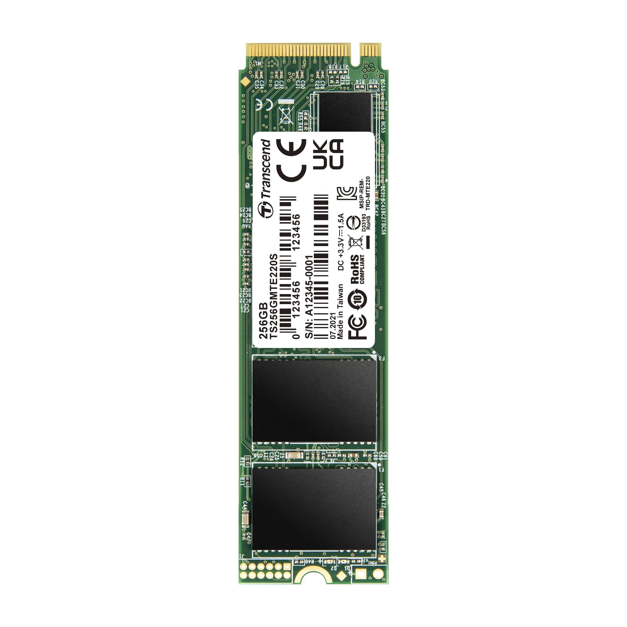 Transcend 1TB NVMe PCIe Gen3 x4 M.2 2242 SSD Solid State (Nuovo e nell'imballaggio originale) a