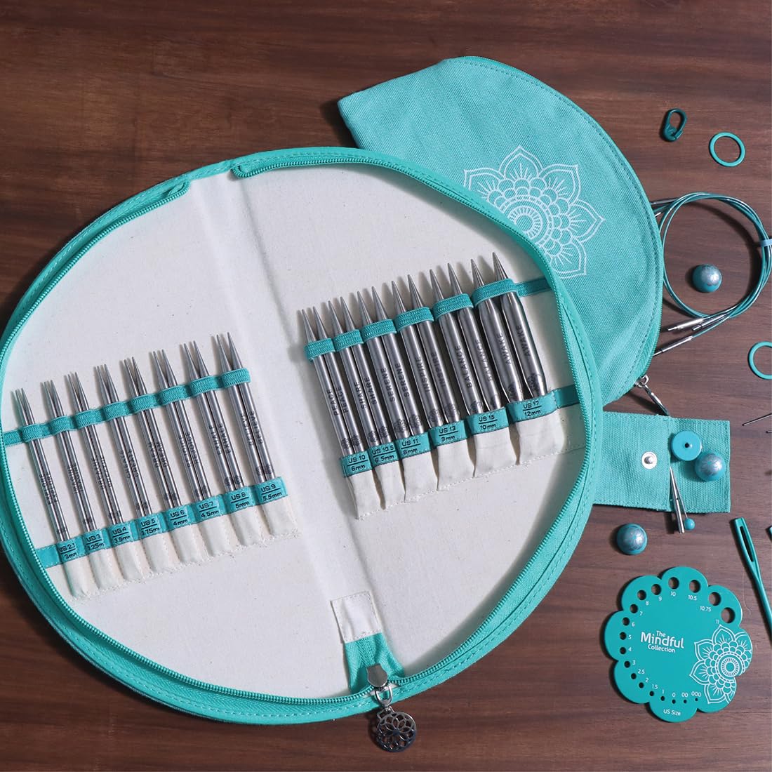 KnitPro Mindful Verwisselbare Naaldenset - Paar Rondbreinaalden 14x13