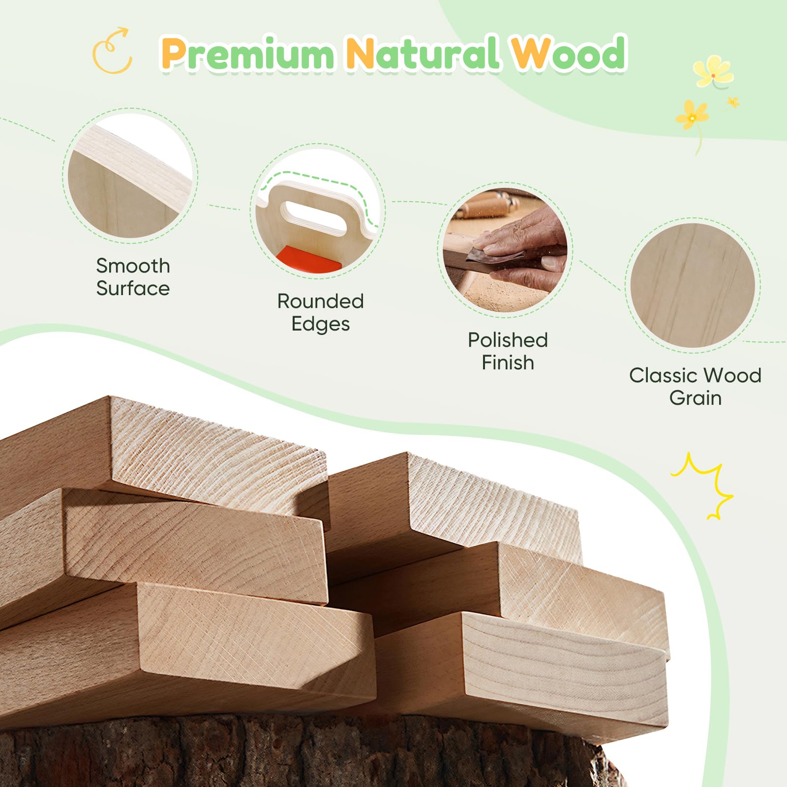 2 in 1 Arco da Arrampicata con braccioli, Arrampicata bambini in legno con cuscino, legno naturale, tappetino per i piedi antiscivolo, rinforzi delle staffe, Arco Montessori per bebè 1-6 anni