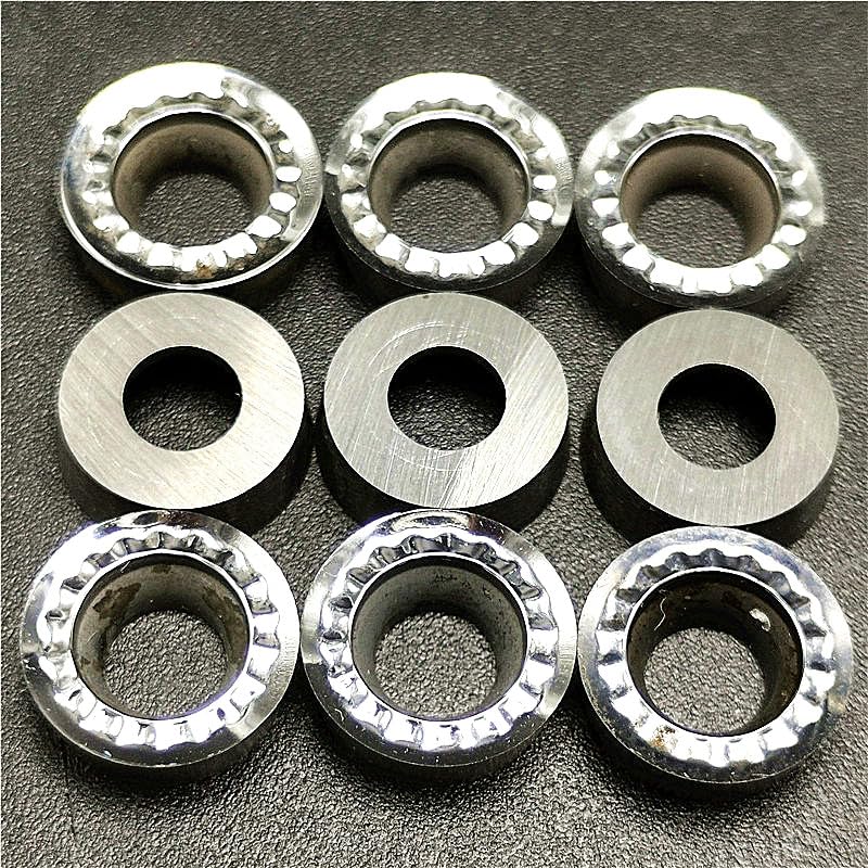 10 piezas de fresa de aleación de aluminio RCGT10T3 RCGT1204 AK H01, inserto de carburo de fresa de extremo indexable RCGT, herramienta de torneado de madera de carburo(RCGT10T3 AK H01)