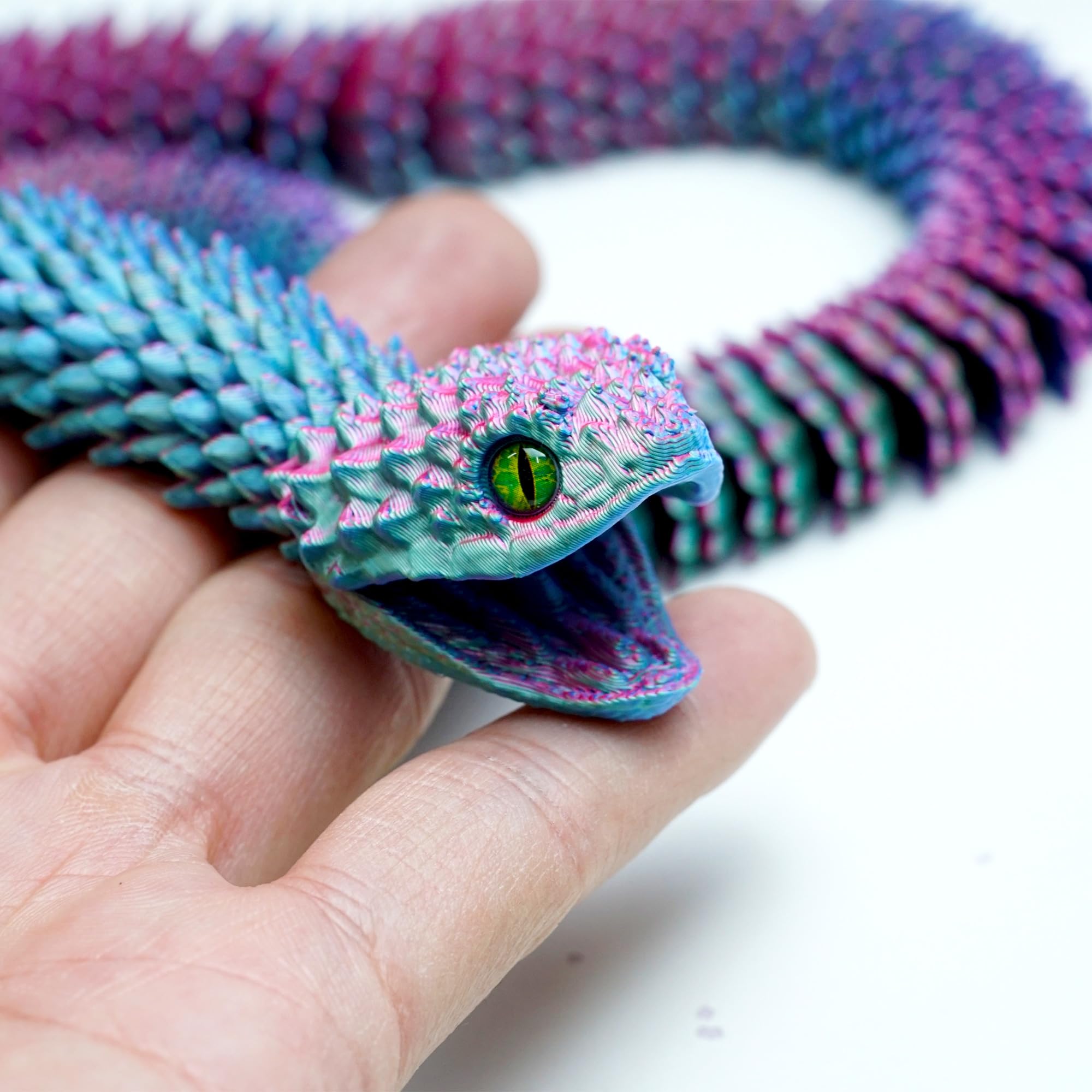Amazon.com: 23.6inch 3D Printed Snake Models,Movable Teeth