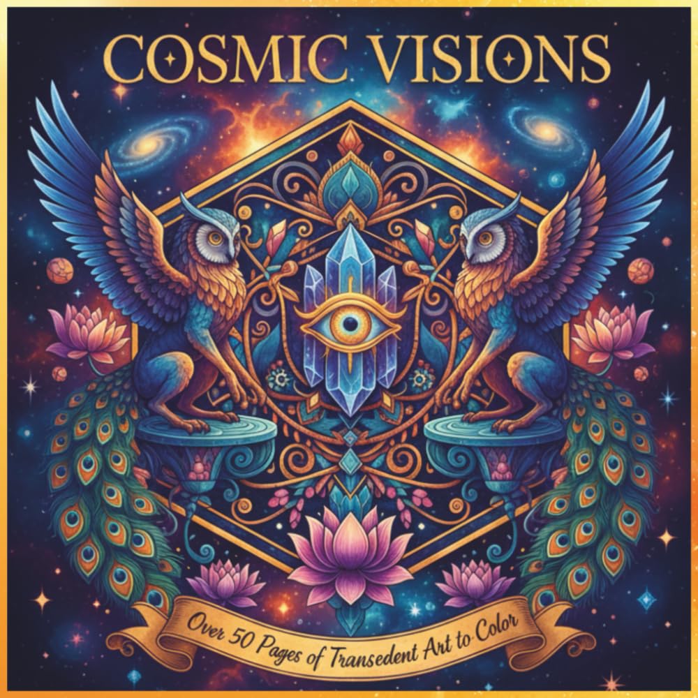 Cosmic Visions : Adult Coloring Book