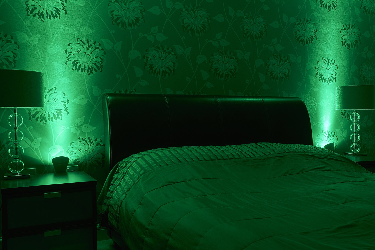 Auraglow With Green Narrow Beam Led Bulb Plugin Gu10 Spotlight Uplighter Wall Wash Light Plug Socket Lamp With Green Narrow Beam Bulb