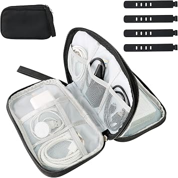 Electronics Accessories Organiser Bag Travel Cable Organiser Bag Black