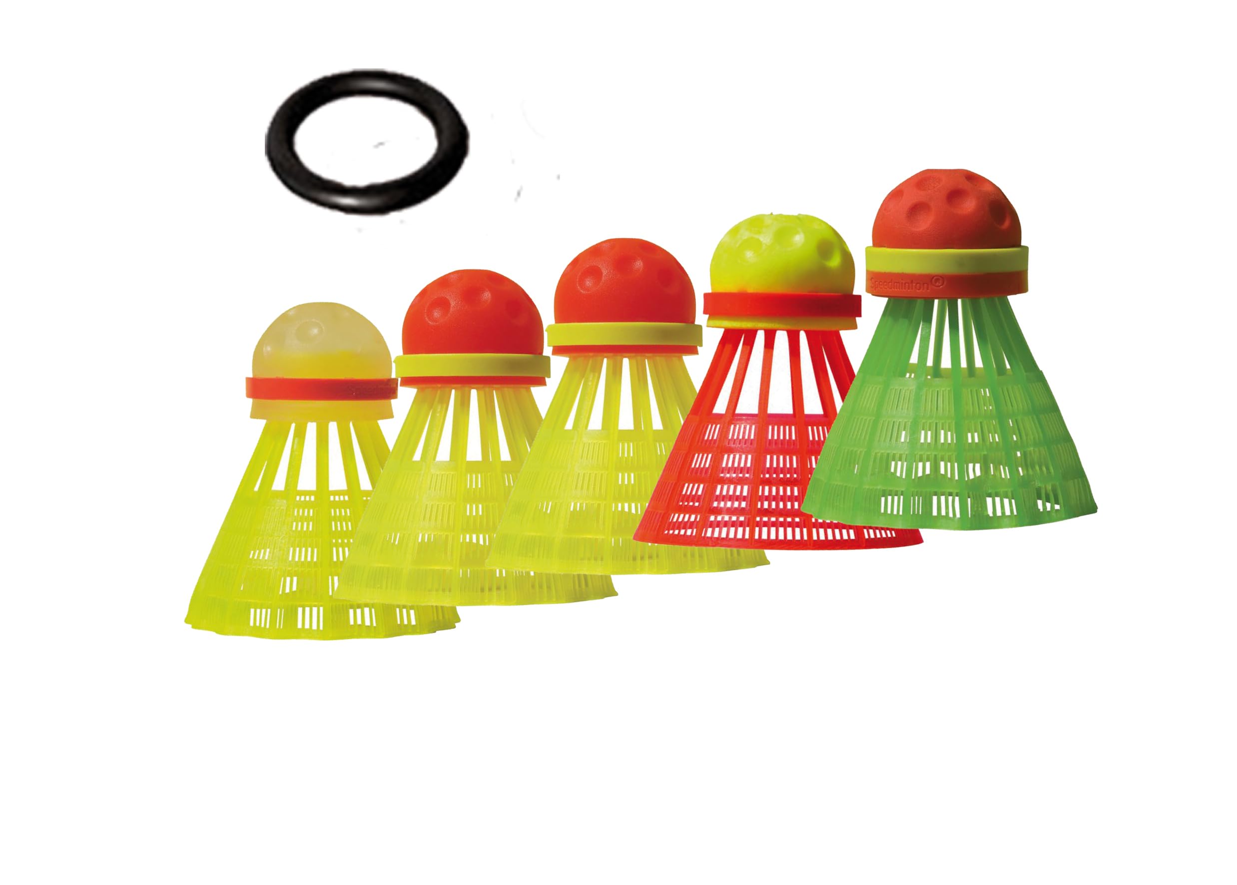 Speedminton® S400 zestaw – oryginalny profesjonalny zestaw Speed Badminton/Crossminton z rakietami węglowymi, w zestawie 5 Speeder®, pole do gry, torba