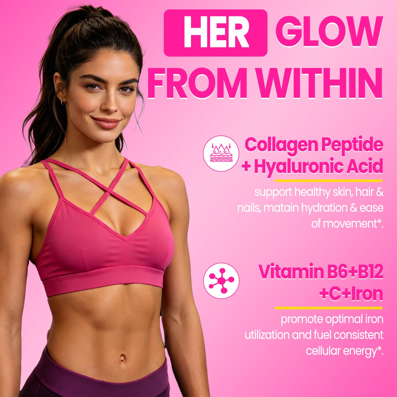 Creatine Gummies for Women 5g Creatine Monohydrate Gummies with 2g Collagen — Amazon image 4