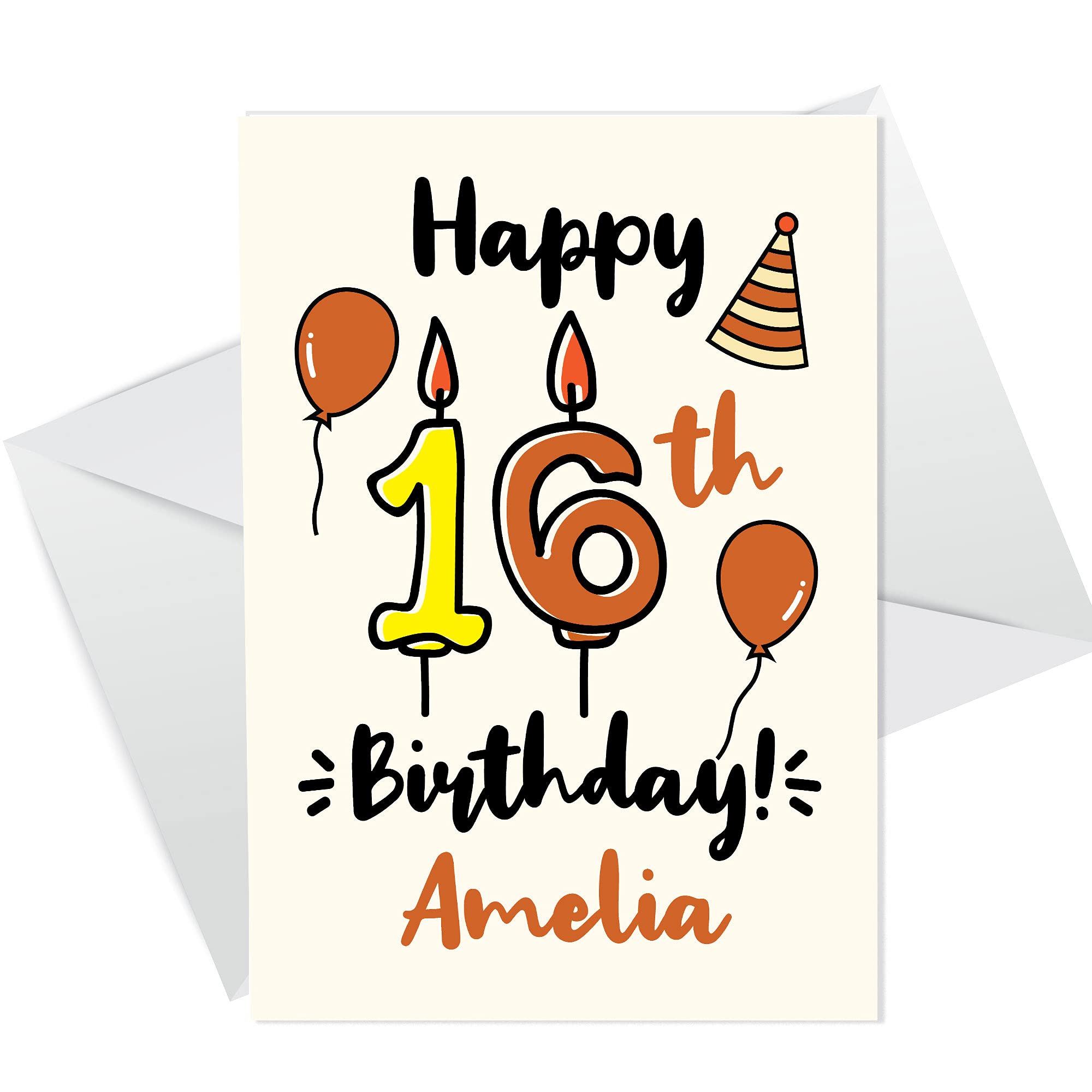 16th Birthday Card Boy Girl Personalised Card For Son Daughter Grandson Daughter