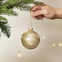 Vista 84 de DN DECONATION Deep Red Glass Christmas Ornaments, Set of 9, 3.15' Hanging Christmas Baubles for Xmas Tree Decoration, Wedding Party Gift