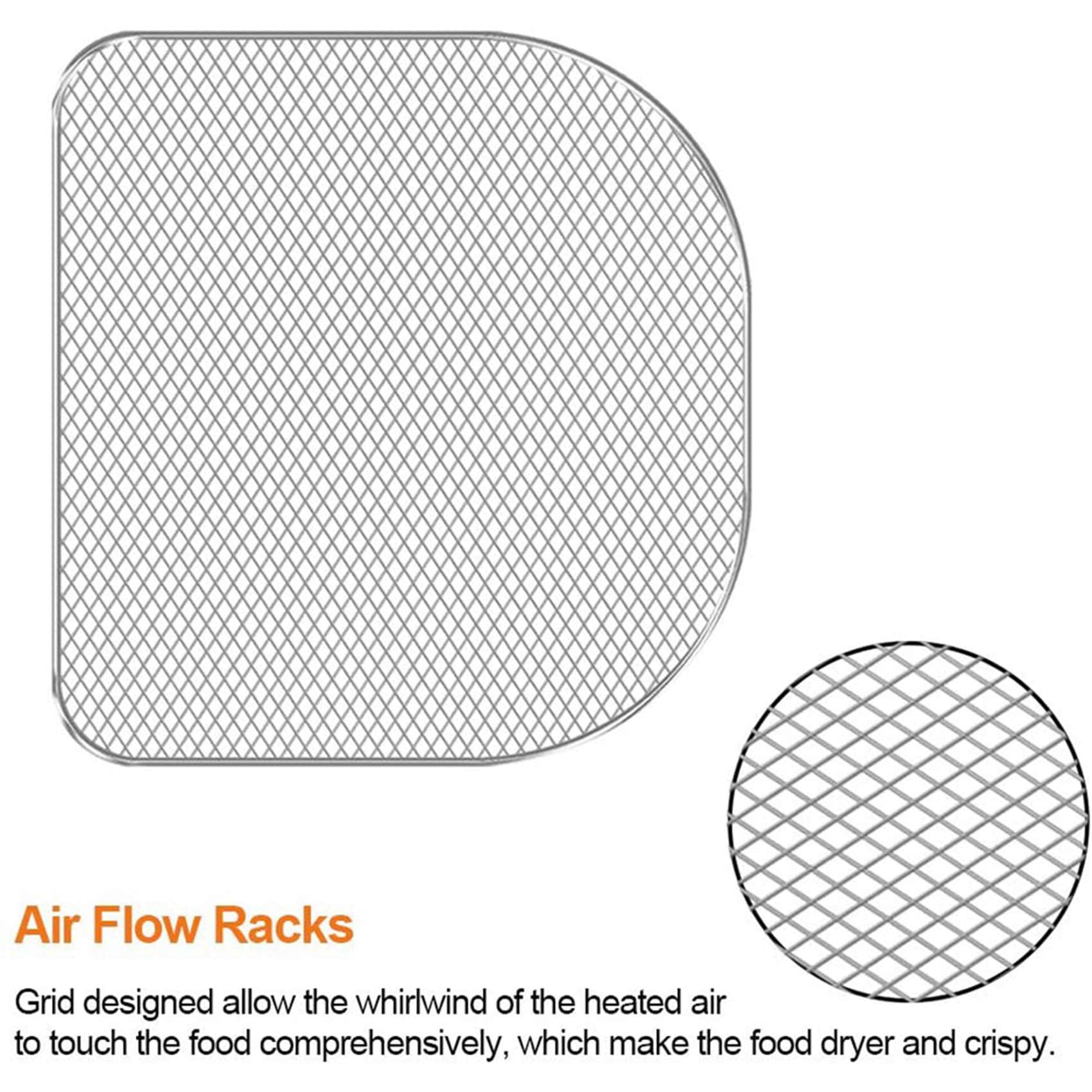 Rack Disidratatore per Forno per Friggitrice Ad Aria, Accessori per Friggitrice Ad Aria da 6 Quart, Frutta E Carne Disidratata, Griglia per Aria, Vassoio di Disidratazione 6 Pezzi