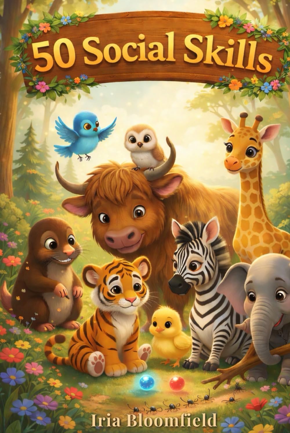 50 Social Skills – Black & White Edition: Gentle Animal Stories to Help Children Build Kindness, Empathy, Confidence, and Positive Social Behavior (Gentle Stories for Growing Hearts)