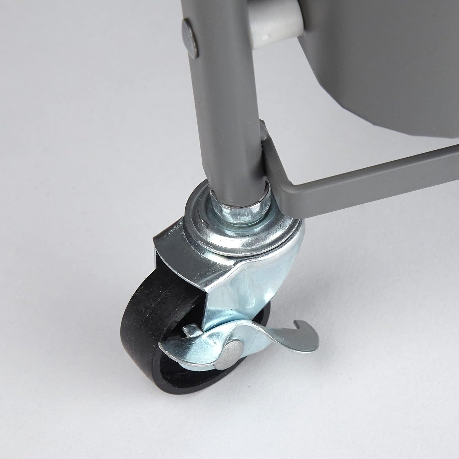 Urban Shop WK640923 3 Tier Foldable Metal Rolling Storage Utility Cart, No Tools Assembly, Grey