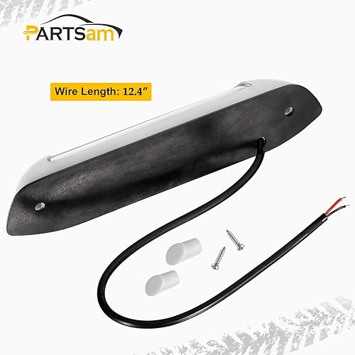 Miniatura 4 de Partsam Barra de luces LED de 12 V para toldo de porche, color blanco, 30 luces LED para exteriores e interiores, tira de luces de montaje en