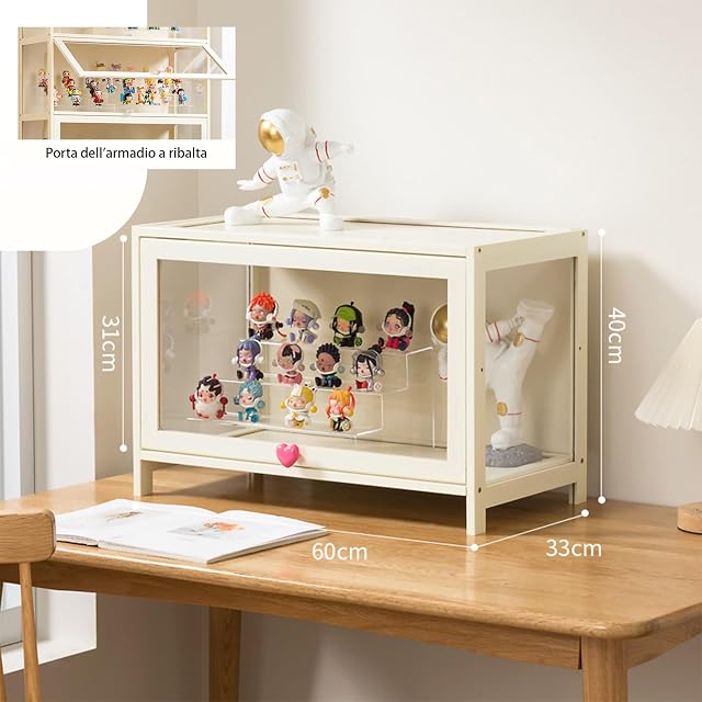 Foto 2 de 7 de Vitrine en verre Hynbdes, Vitrine de Salon, Vitrine, Estructura Duradera, Impermeable y a Prueba de Polvo
