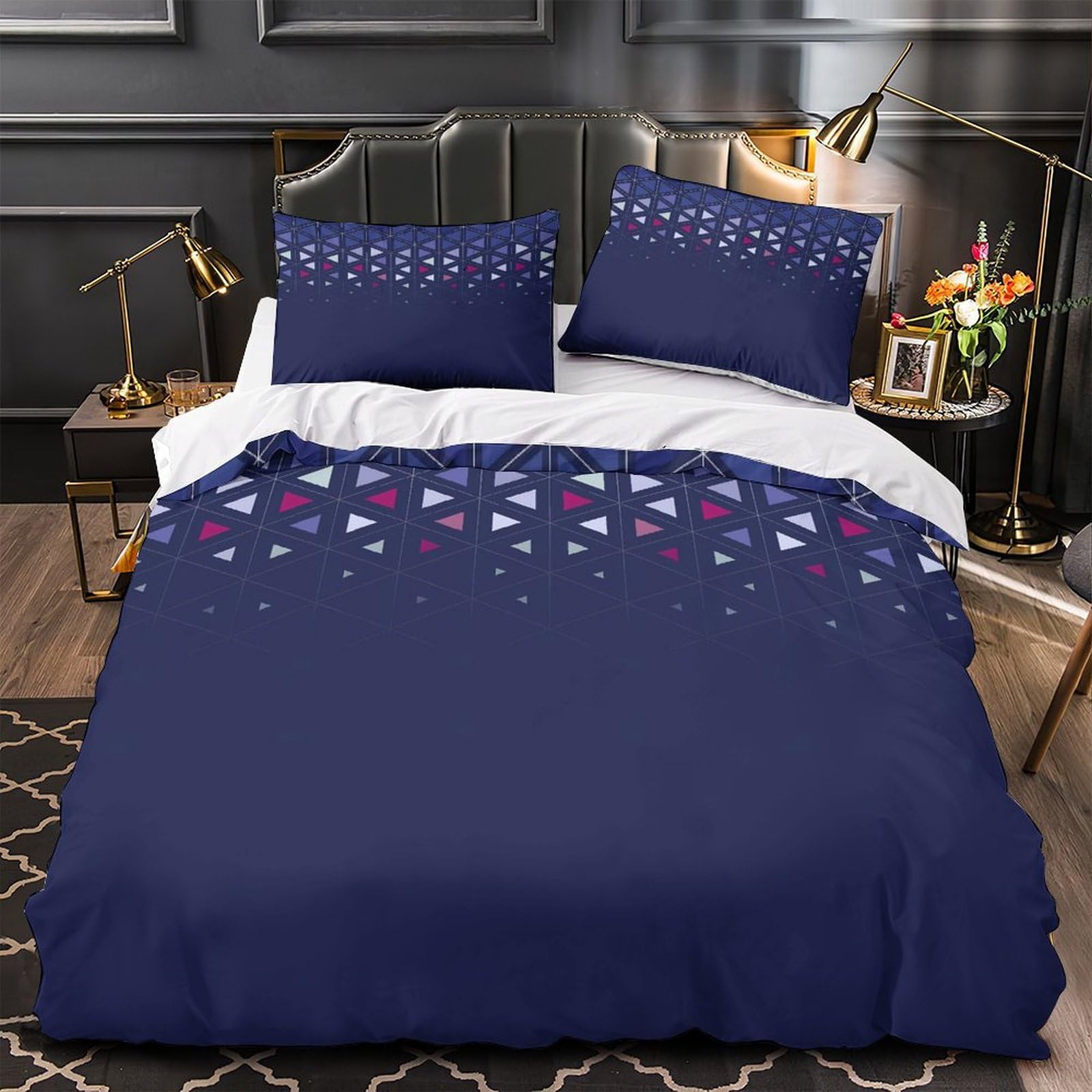 Housse de couette train pour chambre d'enfant parure douce zippée 220x240