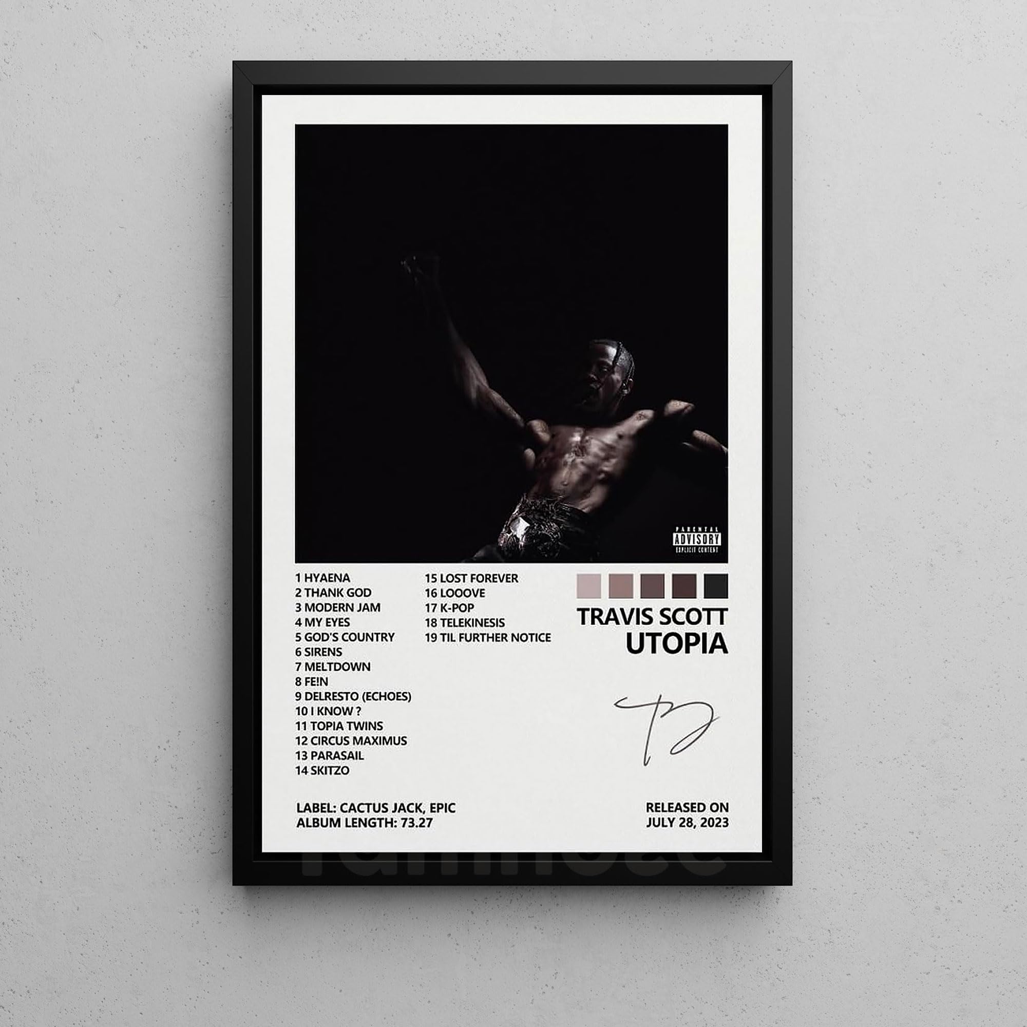 Amazon.com: Travis Poster Scott Utopia Album Cover Posters For