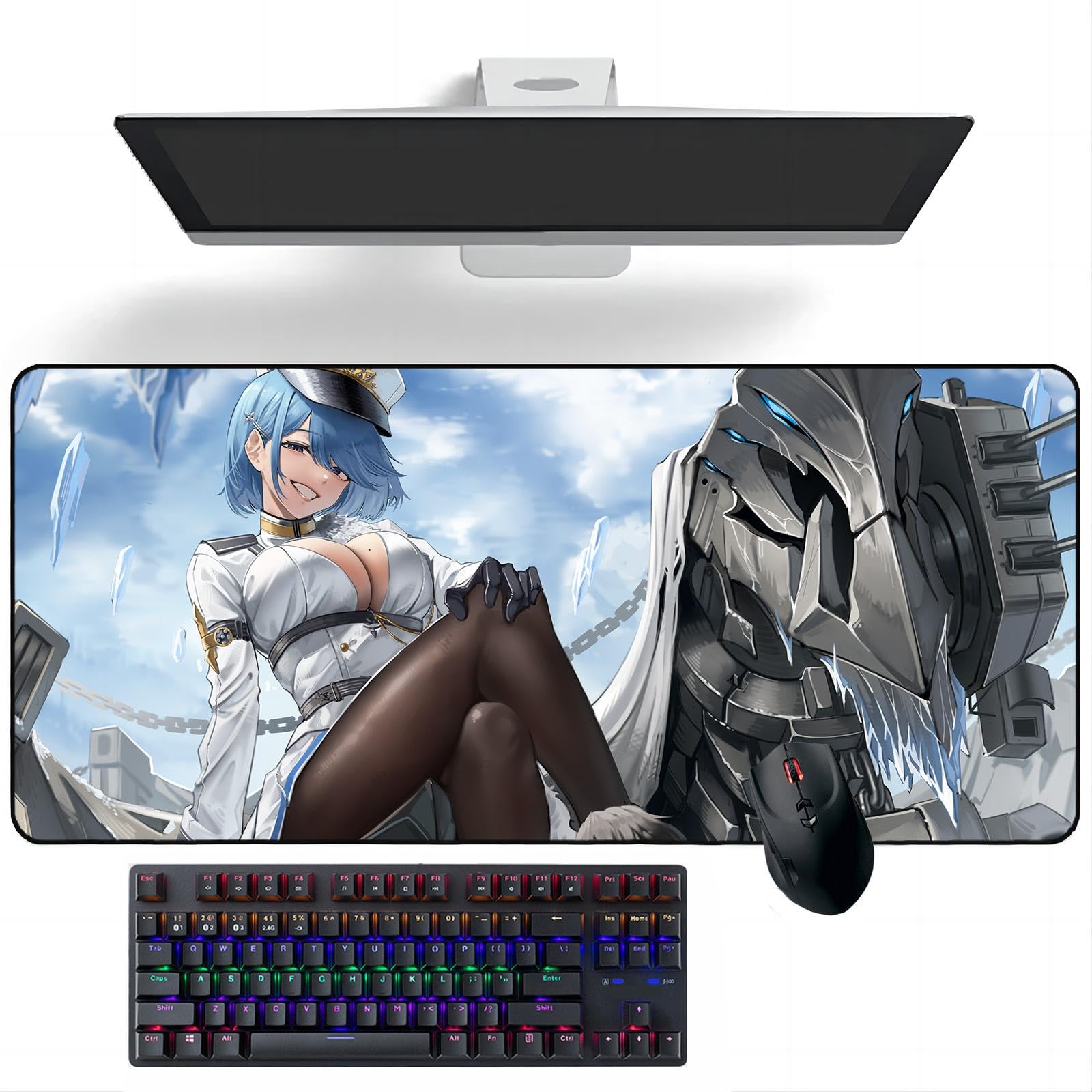 Amazon.co.jp: アニメマウスパッド アズールレーン チャパエフ アニメ